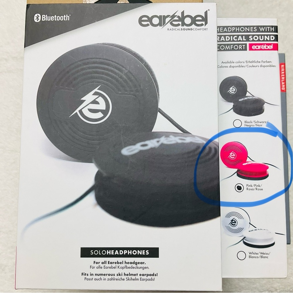 NIP EAREBEL Pink Solo Headphones For All Earebel Gear 2018